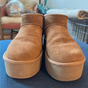 UGG Classic Ultra Mini Platform Chestnut GOOD USED CONDITION